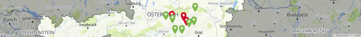 Kartenansicht für Apotheken-Notdienste in der Nähe von Landl (Liezen, Steiermark)